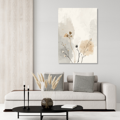 Japandi Autumn Wall Art Canvas Print