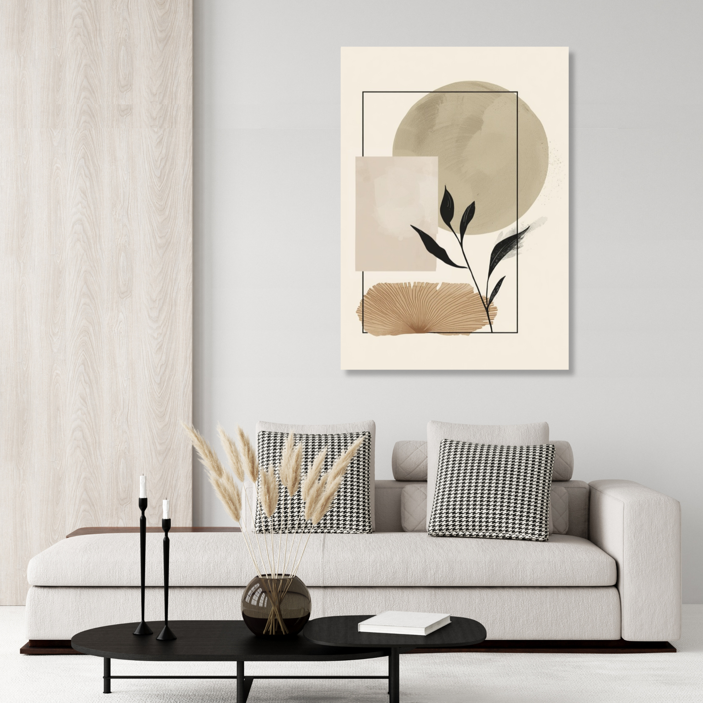 Japandi Earth Wall Art Canvas Print