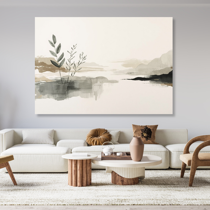 Japandi Calm Wall Art Canvas Print