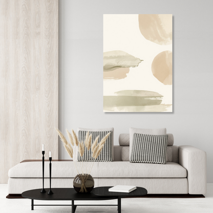Japandi Matcha Wall Art Canvas Print