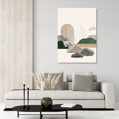 Japandi Stillness Wall Art Canvas Print