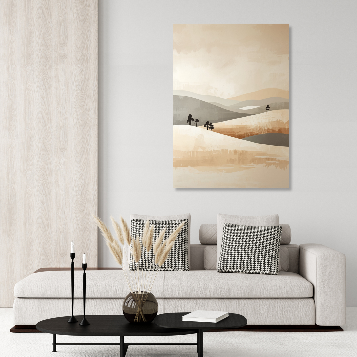 Japandi Serenity Wall Art Canvas Print