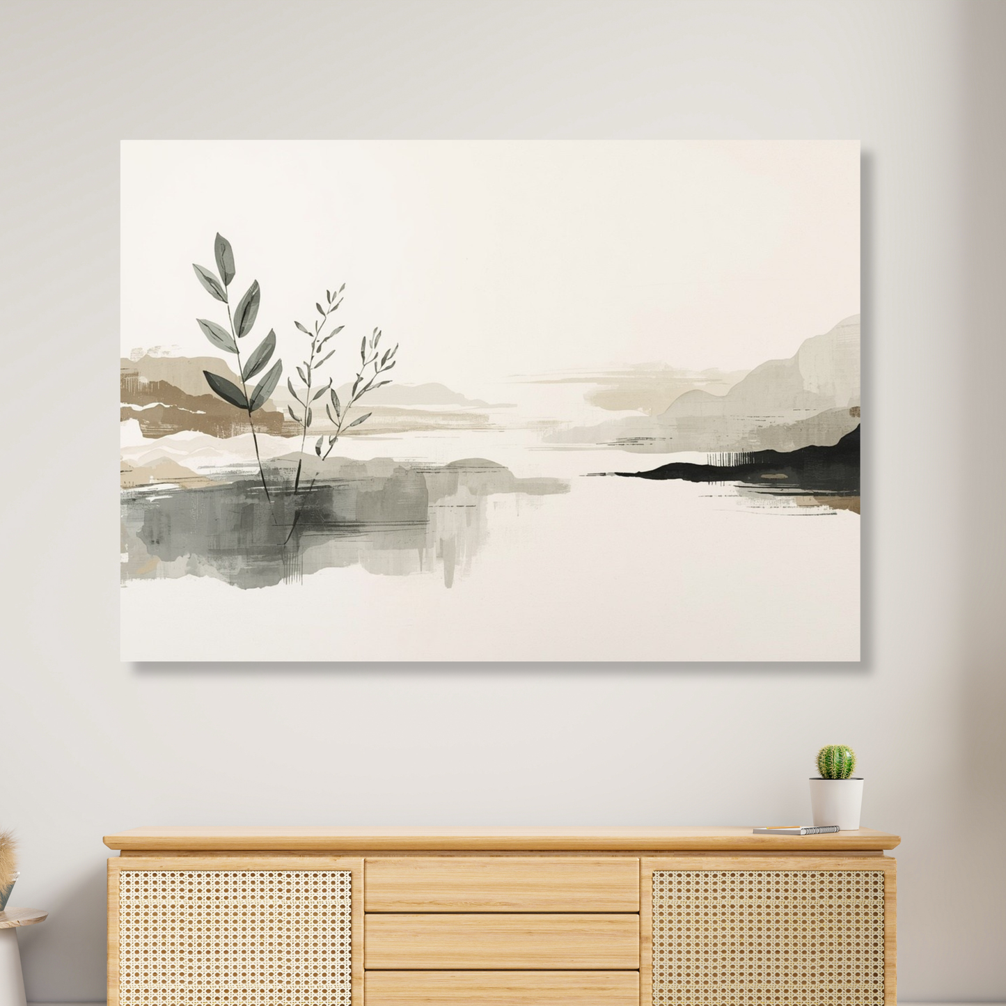 Japandi Calm Wall Art Canvas Print