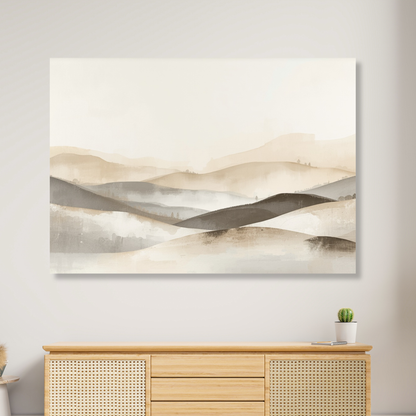 Japandi Fields Wall Art Canvas Print