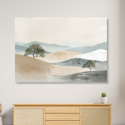 Japandi Plains Wall Art Canvas Print