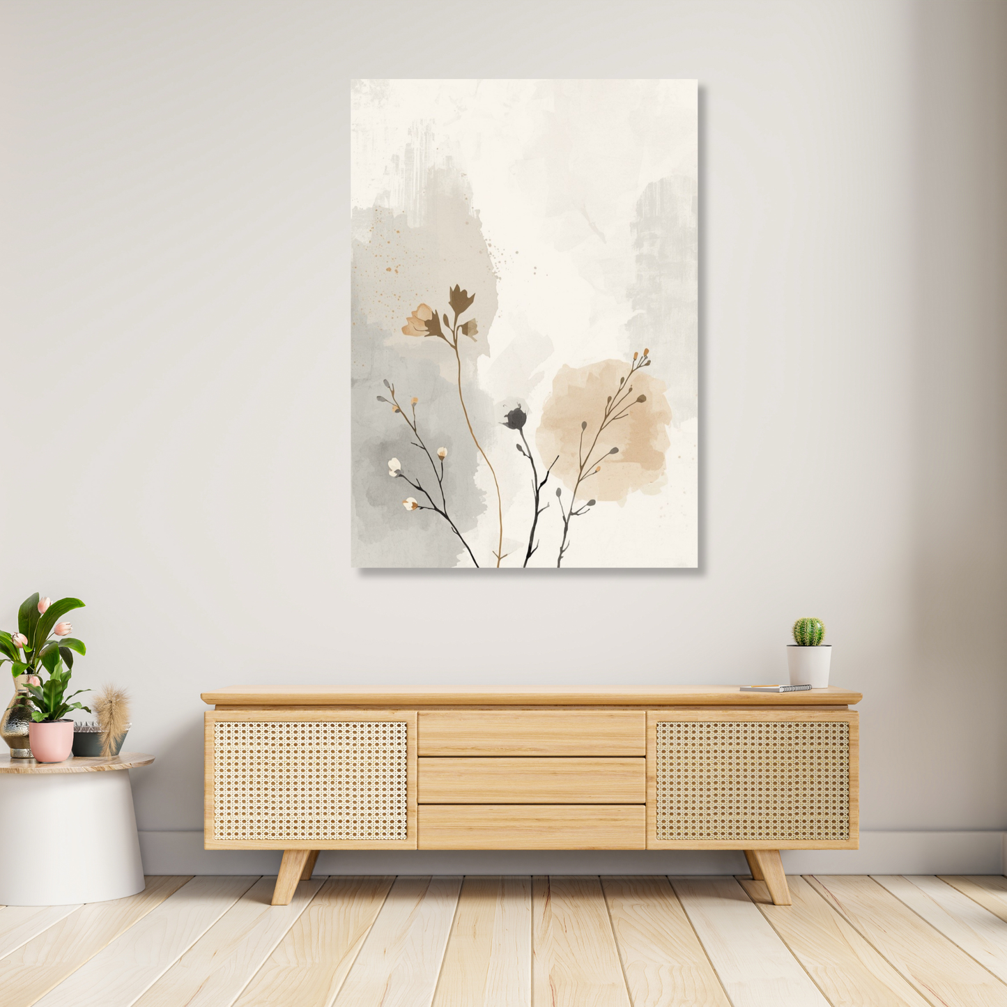 Japandi Autumn Wall Art Canvas Print