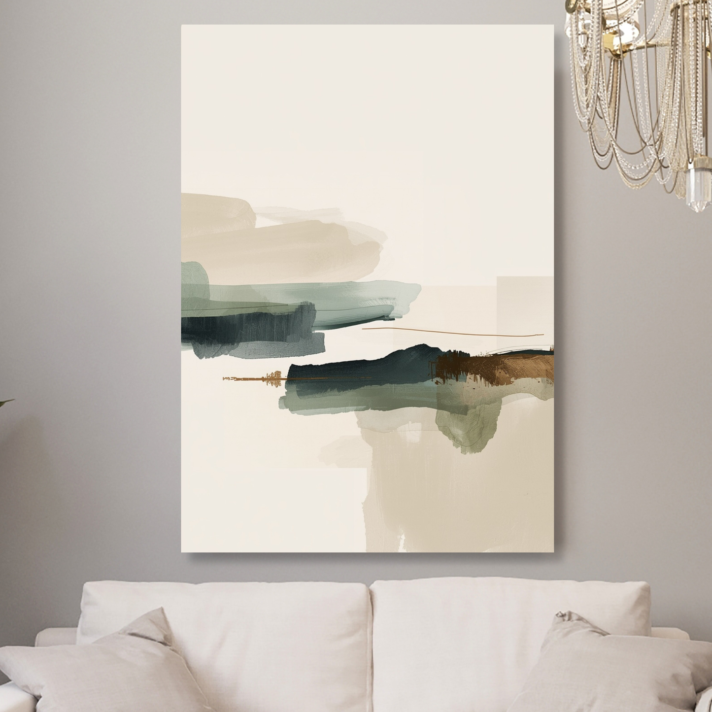 Japandi Harmony Wall Art Canvas Print