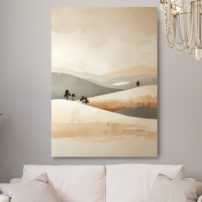 Japandi Serenity Wall Art Canvas Print
