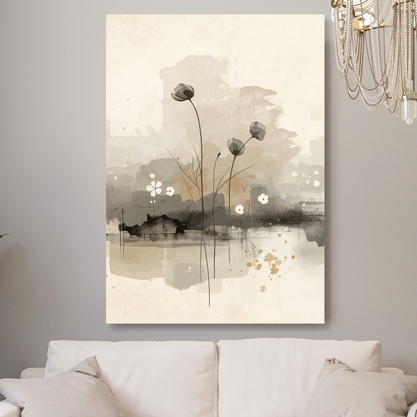 Japandi Peace Wall Art Canvas Print