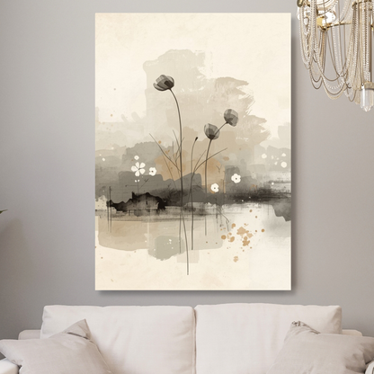 Japandi Peace Wall Art Canvas Print