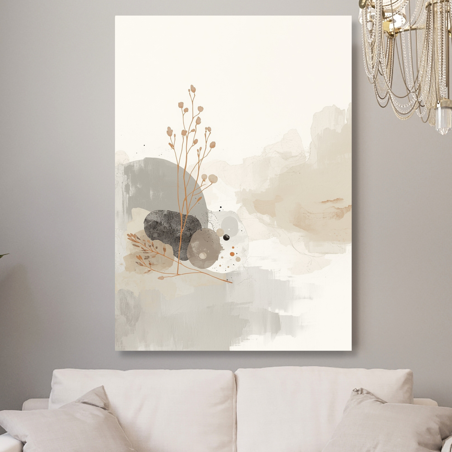 Japandi Balance Wall Art Canvas Print
