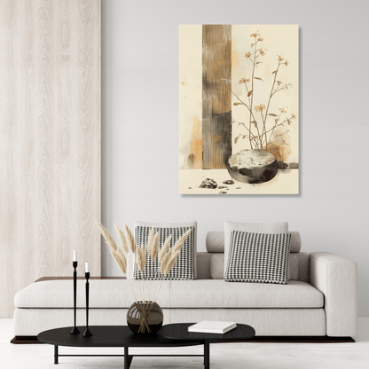 Japanese Botanical Plant Wall Art Canvas Print