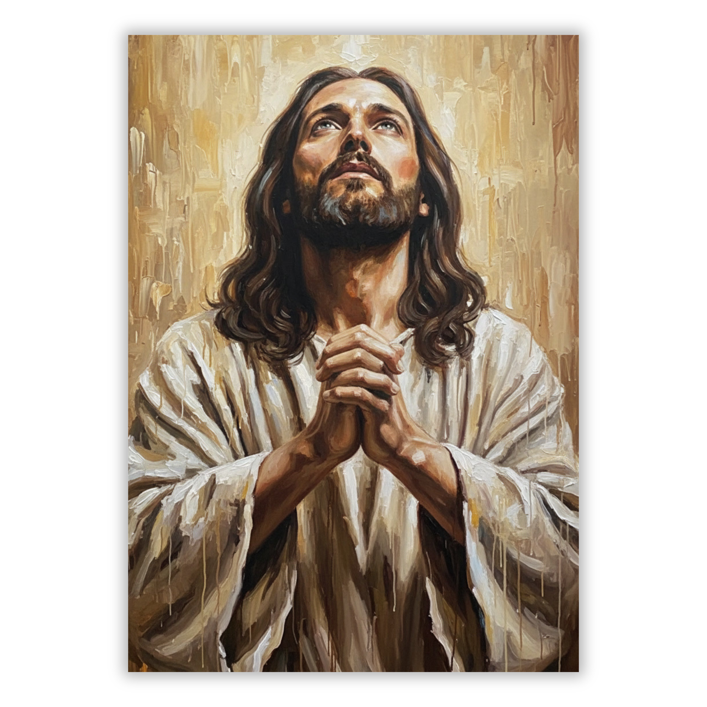 The Prayer of Jesus Christ Wall Art Canvas Print