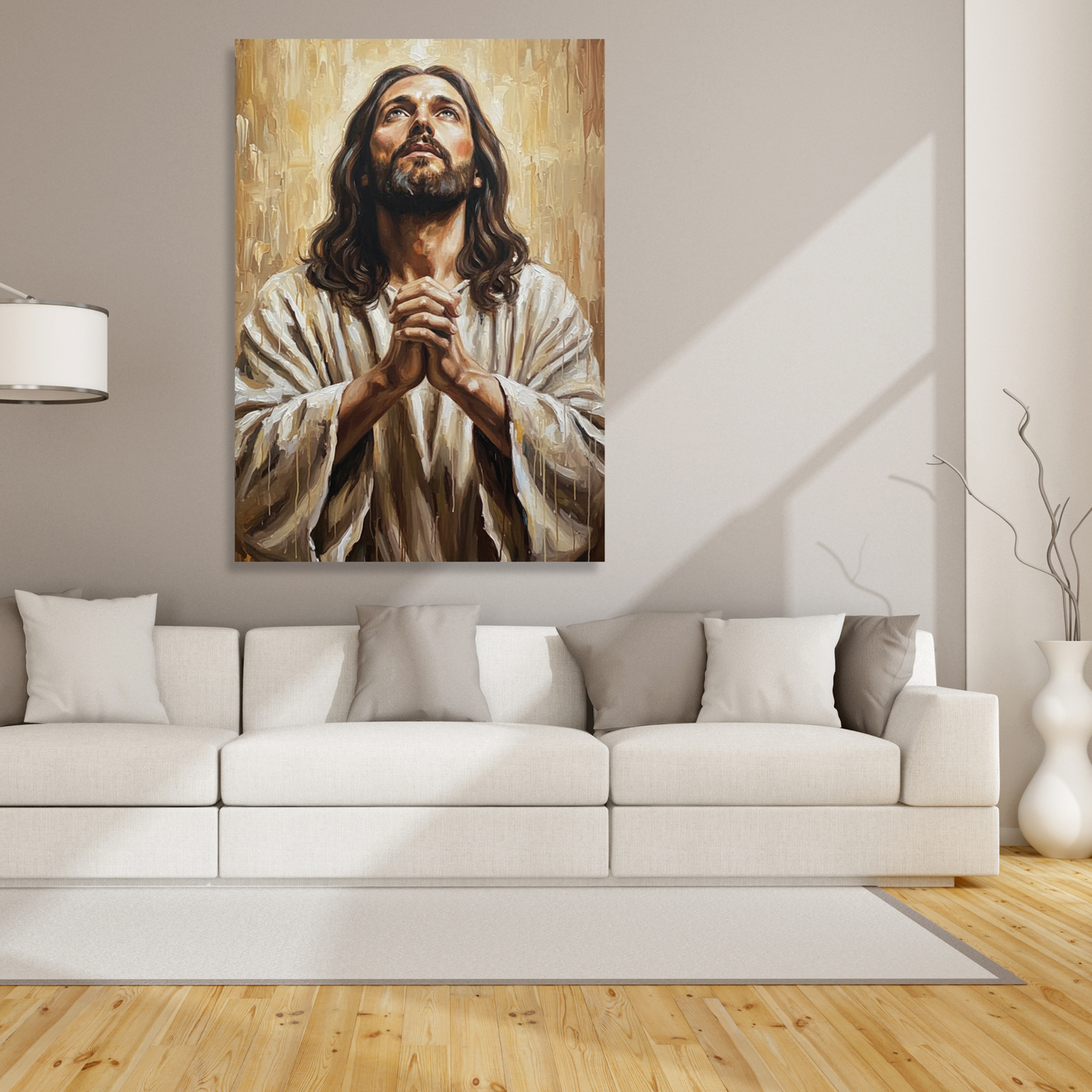 The Prayer of Jesus Christ Wall Art Canvas Print