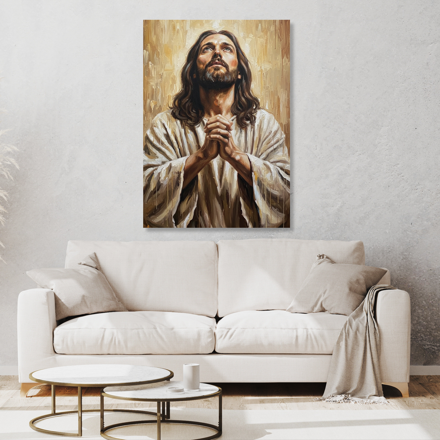 The Prayer of Jesus Christ Wall Art Canvas Print