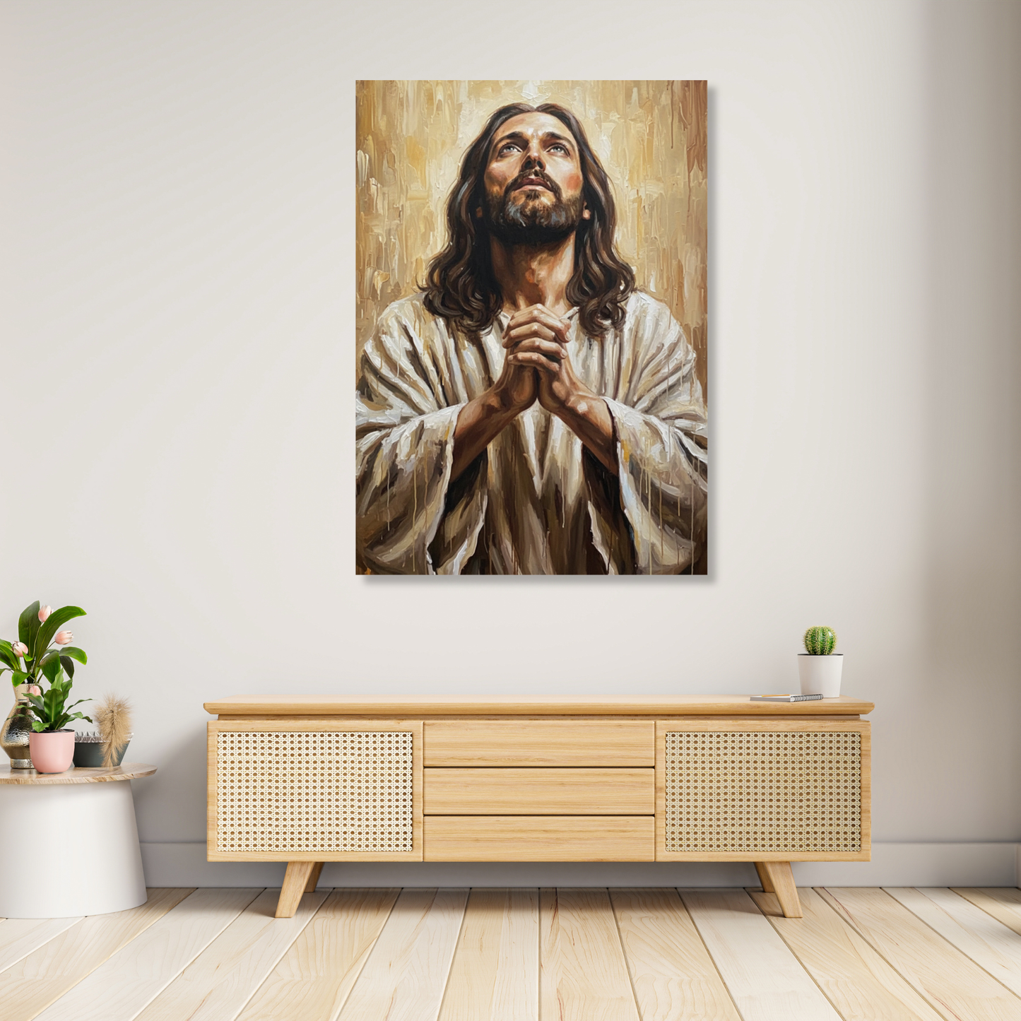The Prayer of Jesus Christ Wall Art Canvas Print