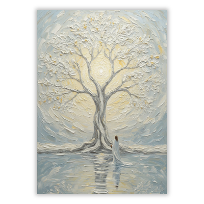 Jesus At The Tree Of Life Wall Art Canvas Print