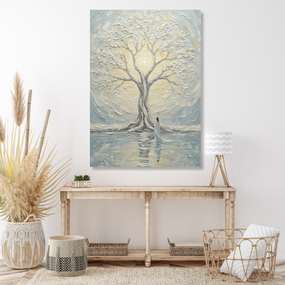 Jesus At The Tree Of Life Wall Art Canvas Print