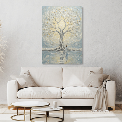 Jesus At The Tree Of Life Wall Art Canvas Print