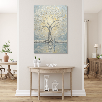 Jesus At The Tree Of Life Wall Art Canvas Print
