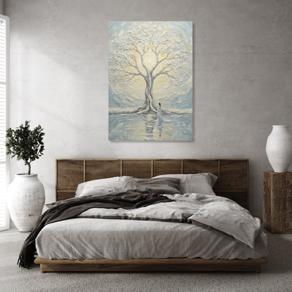 Jesus At The Tree Of Life Wall Art Canvas Print