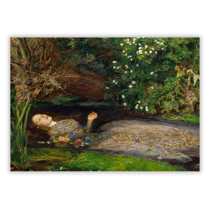 John Everett Millais - Ophelia Wall Art Canvas Print