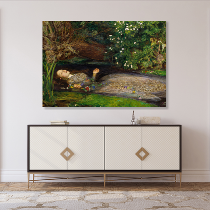 John Everett Millais - Ophelia Wall Art Canvas Print