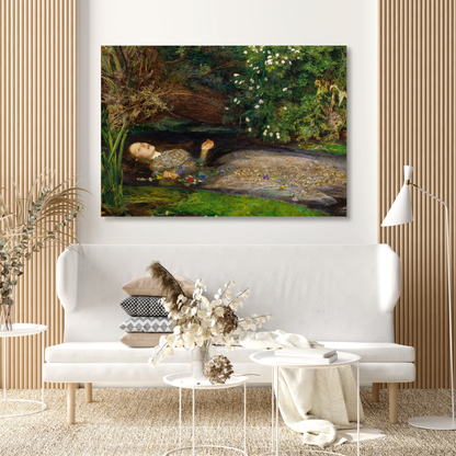 John Everett Millais - Ophelia Wall Art Canvas Print