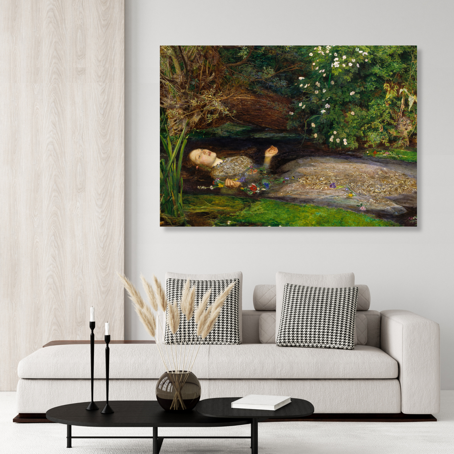 John Everett Millais - Ophelia Wall Art Canvas Print