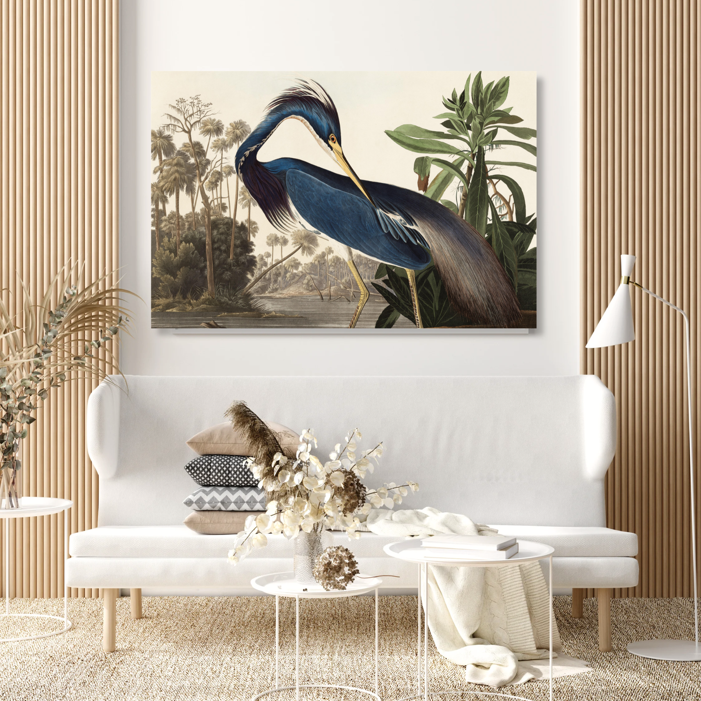 John James Audubon - Louisiana Heron Wall Art Canvas Print