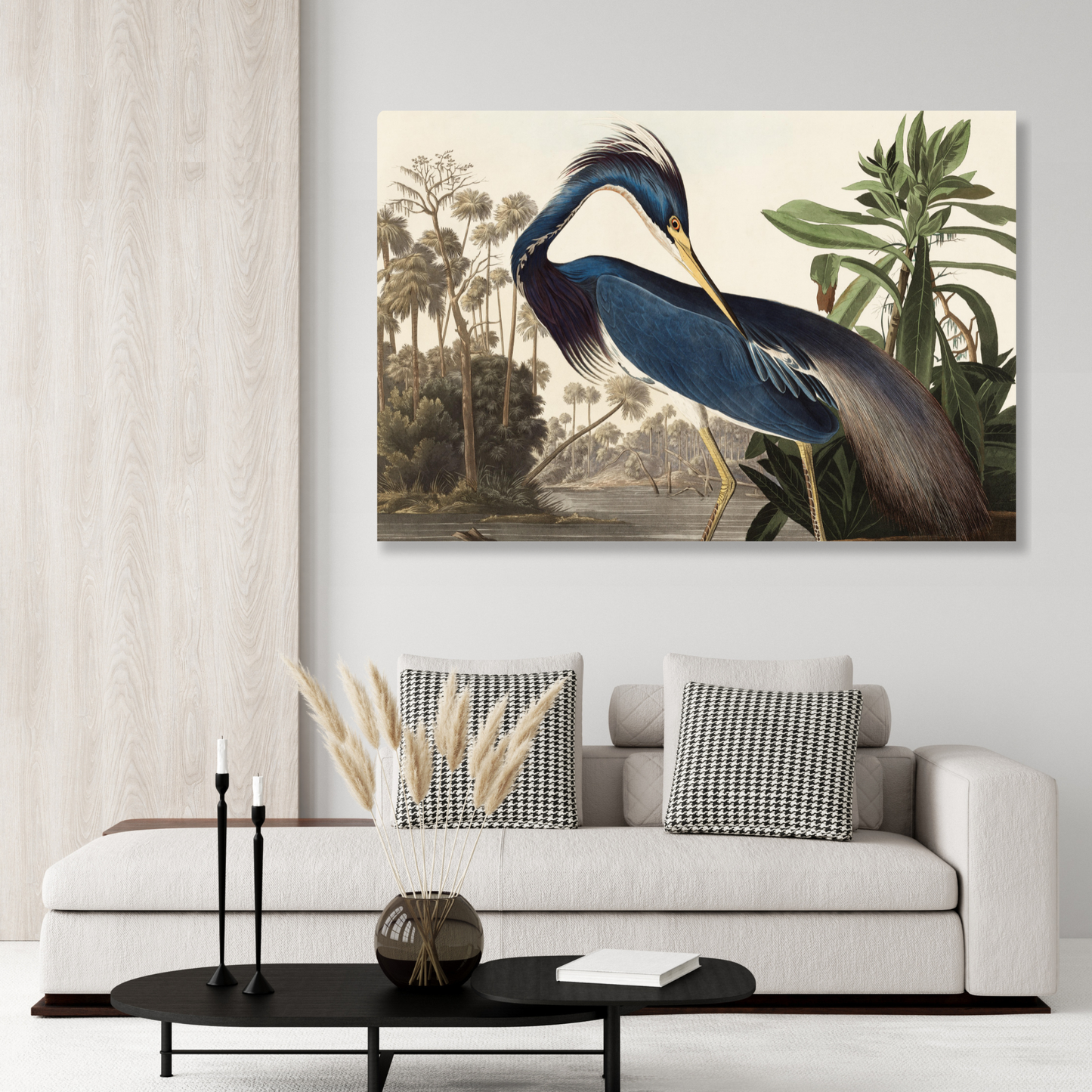 John James Audubon - Louisiana Heron Wall Art Canvas Print