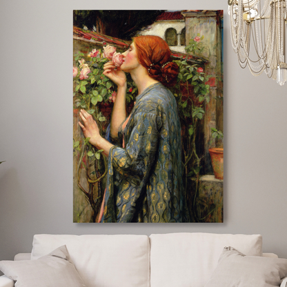 John William Waterhouse - The Soul of the Rose Wall Art Canvas Print