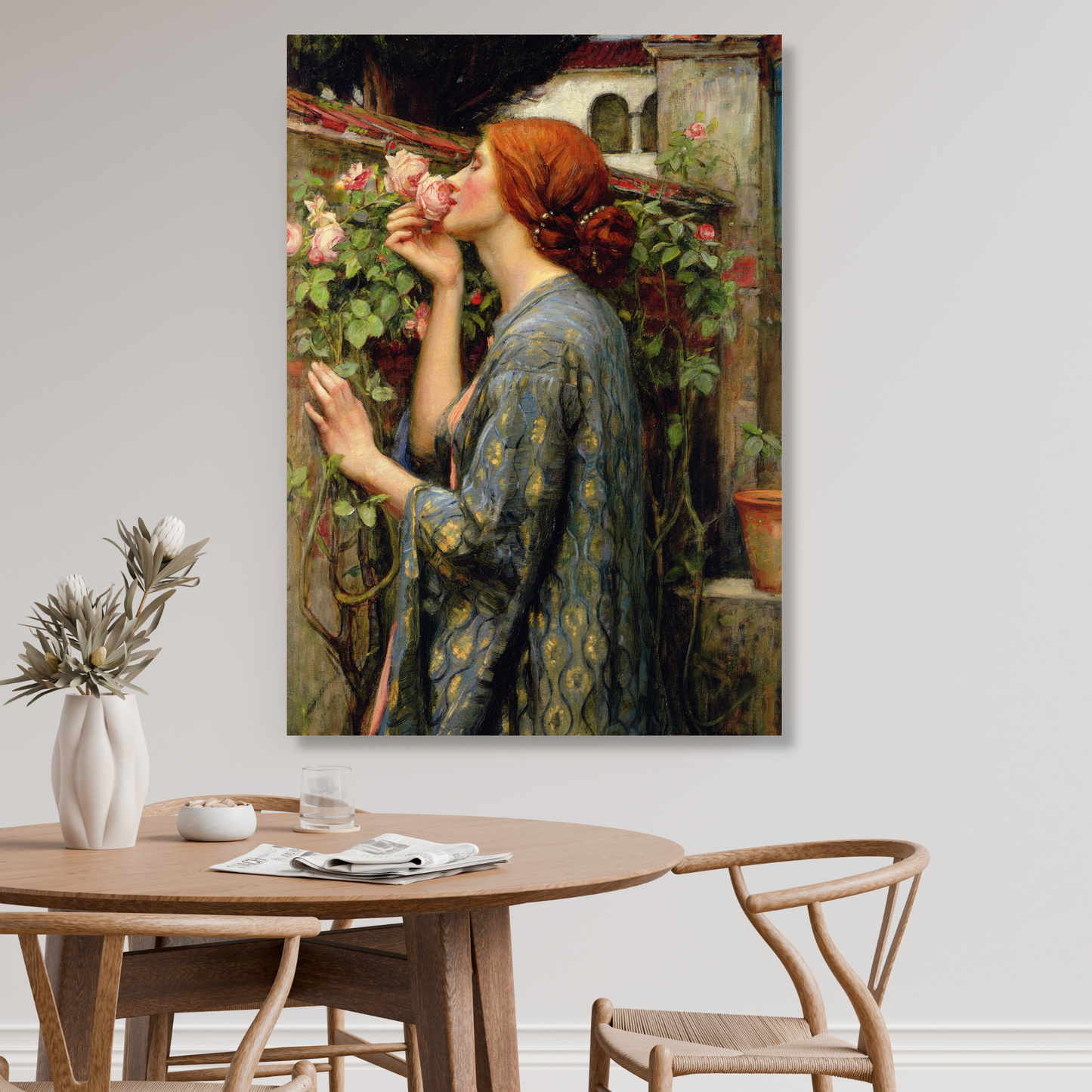 John William Waterhouse - The Soul of the Rose Wall Art Canvas Print