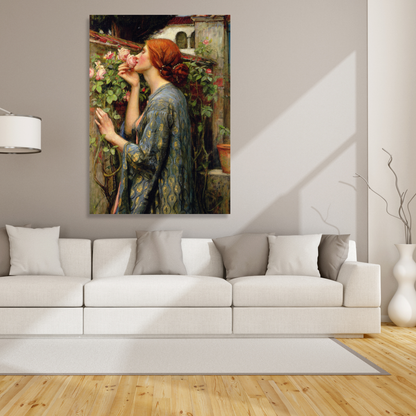 John William Waterhouse - The Soul of the Rose Wall Art Canvas Print