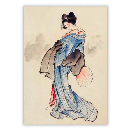 Katsushika Hokusai - Standing Woman