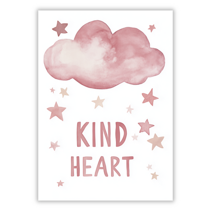 Kind Heart Canvas Wall Art Print