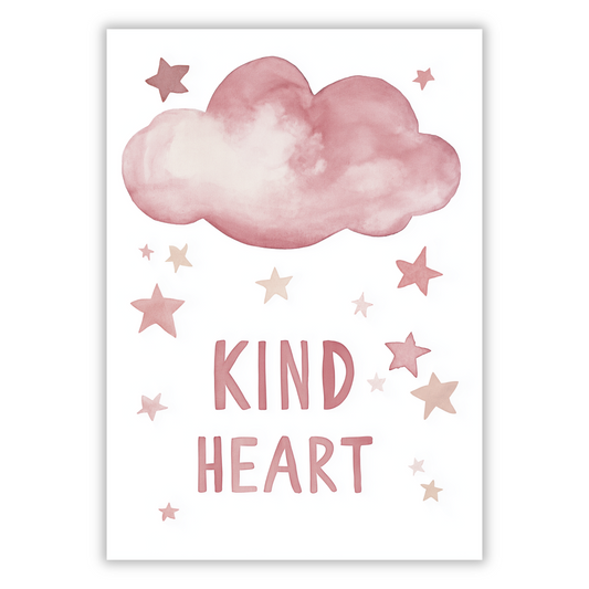 Kind Heart Canvas Wall Art Print