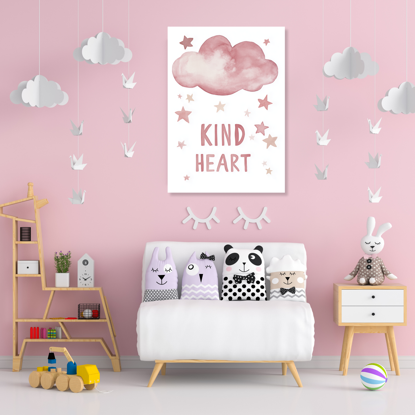 Kind Heart Canvas Wall Art Print