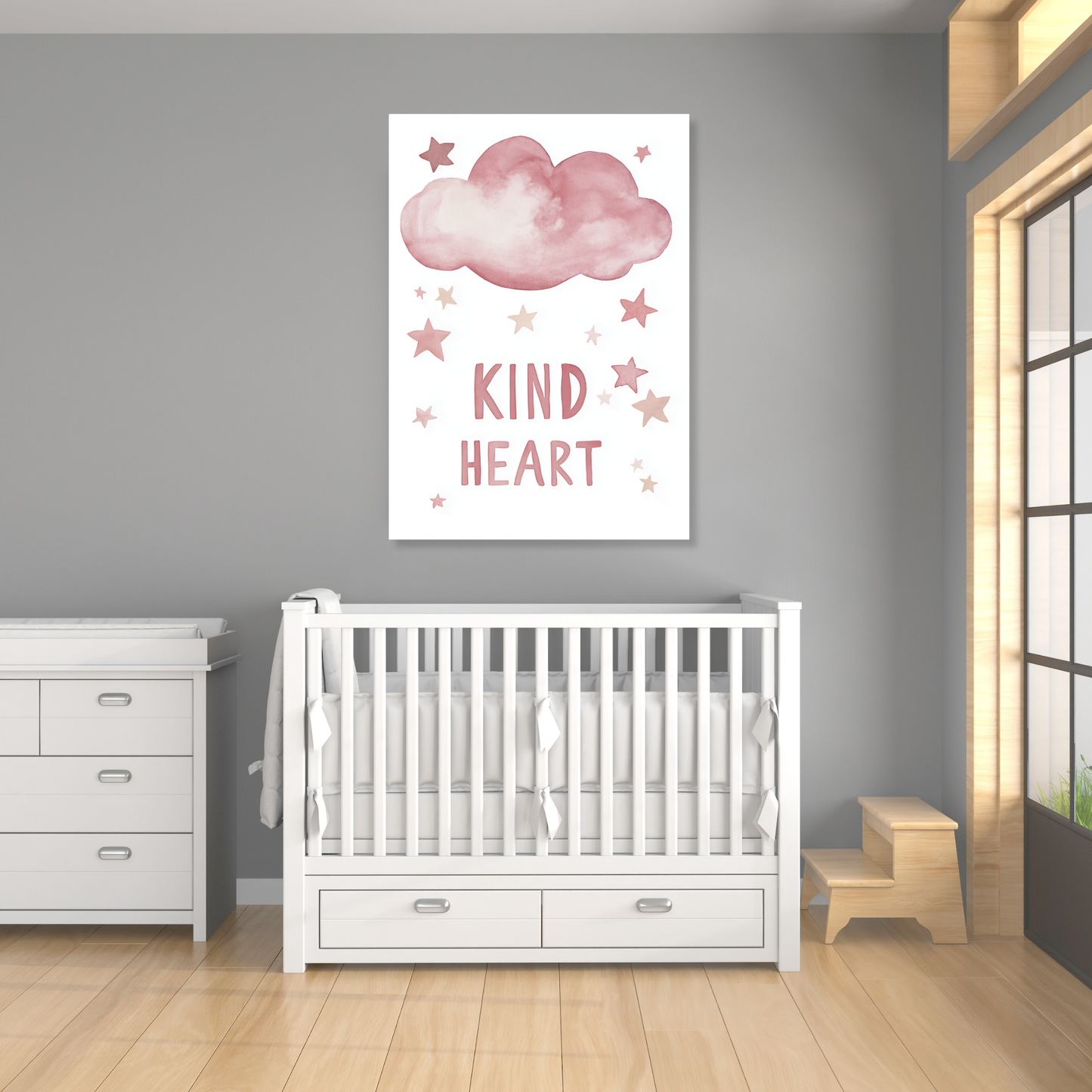 Kind Heart Canvas Wall Art Print