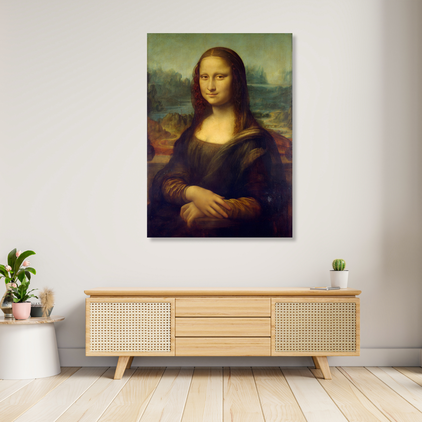 Leonardo Da Vinci - Portrait of Mona Lisa Del Giocondo