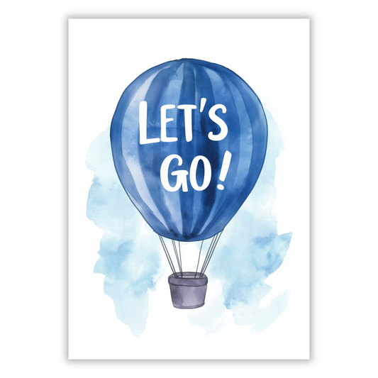 Let's Go Canvas Wall Art Print