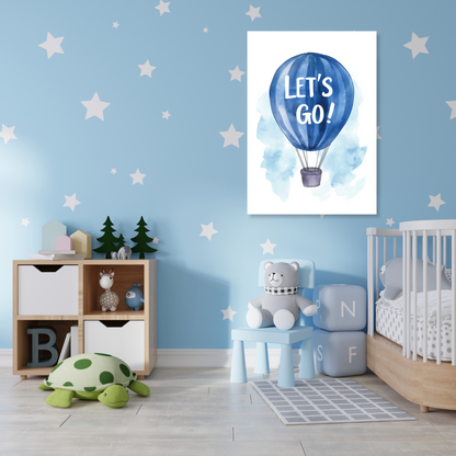 Let's Go Canvas Wall Art Print