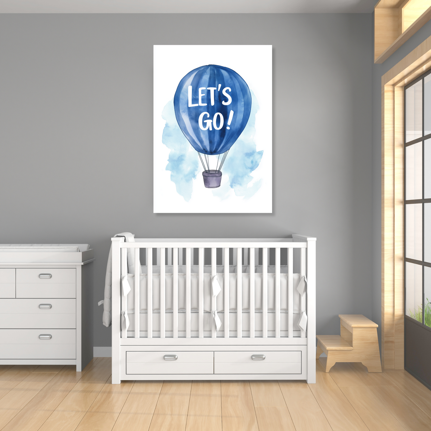 Let's Go Canvas Wall Art Print