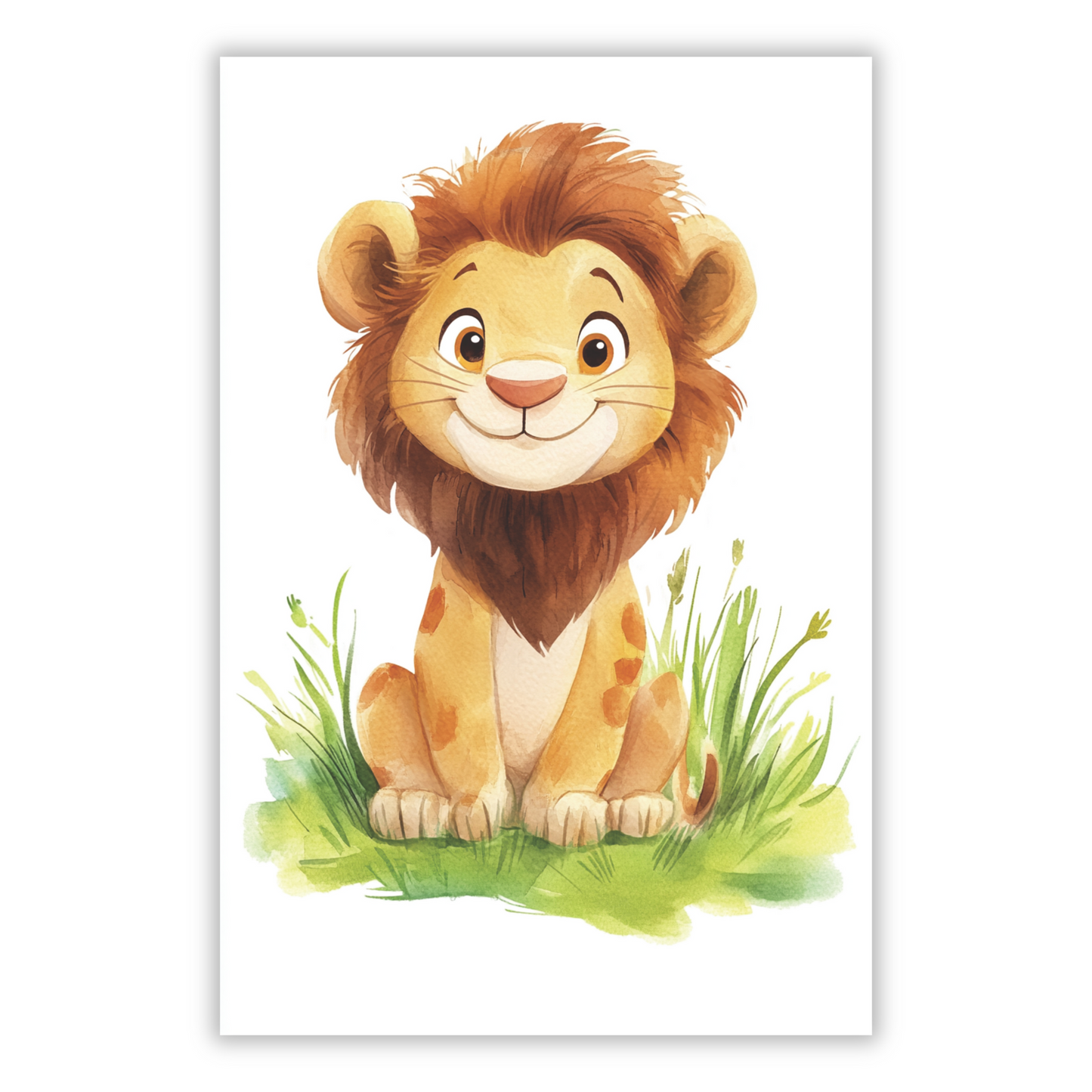 Lincoln Lion Canvas Wall Art Print