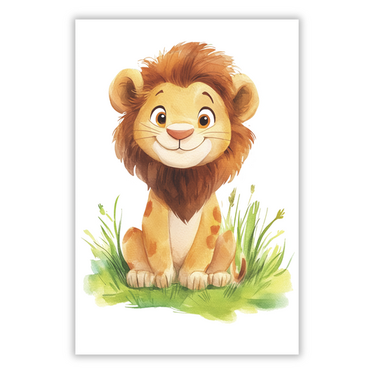 Lincoln Lion Canvas Wall Art Print