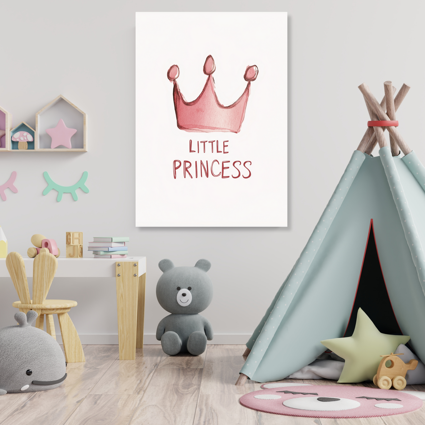 Little Princess Canvas Wall Art Print