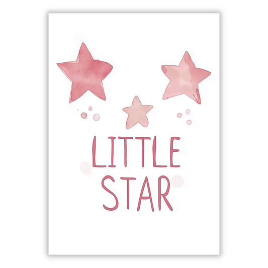 Little Star Canvas Wall Art Print