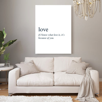 Love Inspirational Wall Art Canvas Print