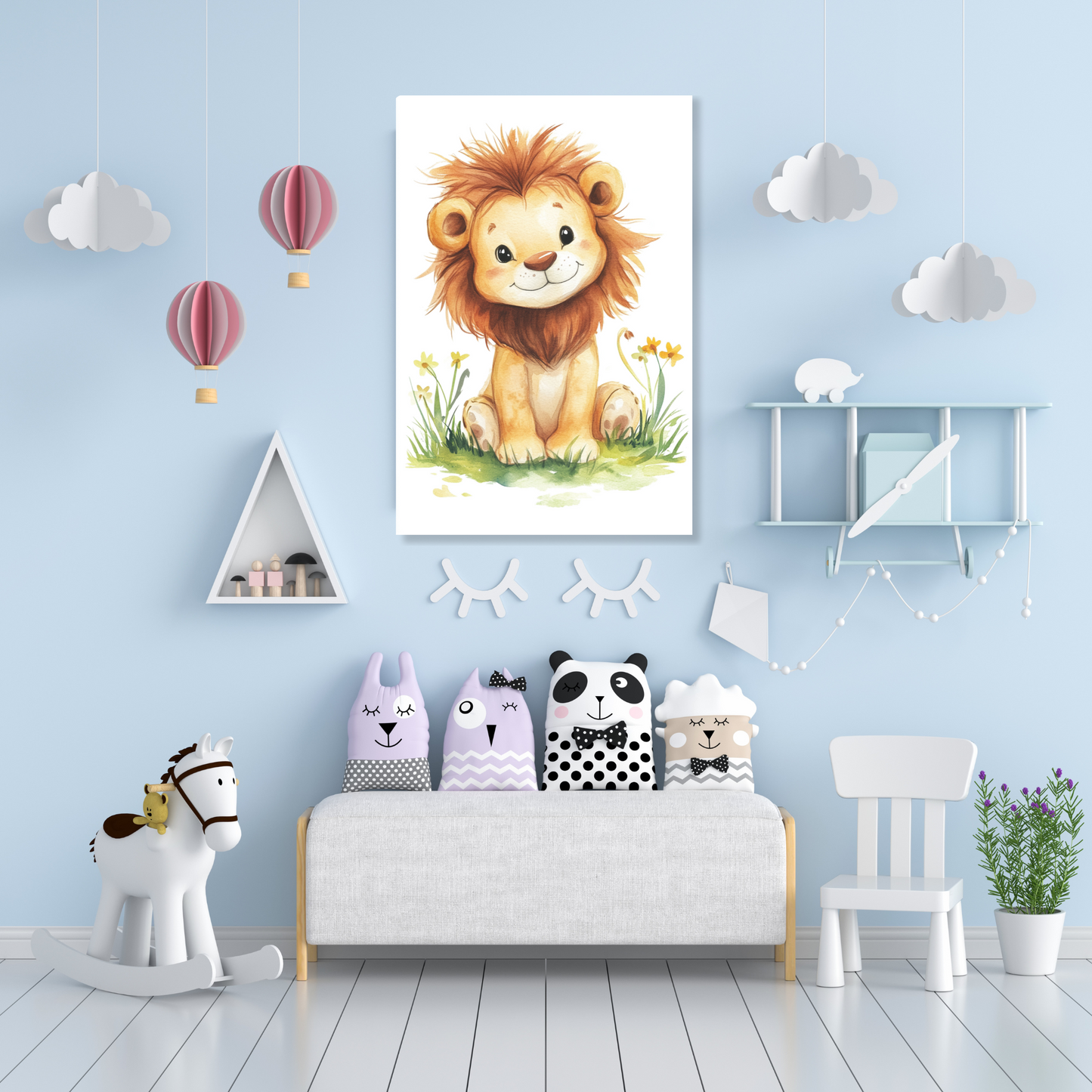 Lucius Lion Canvas Wall Art Print