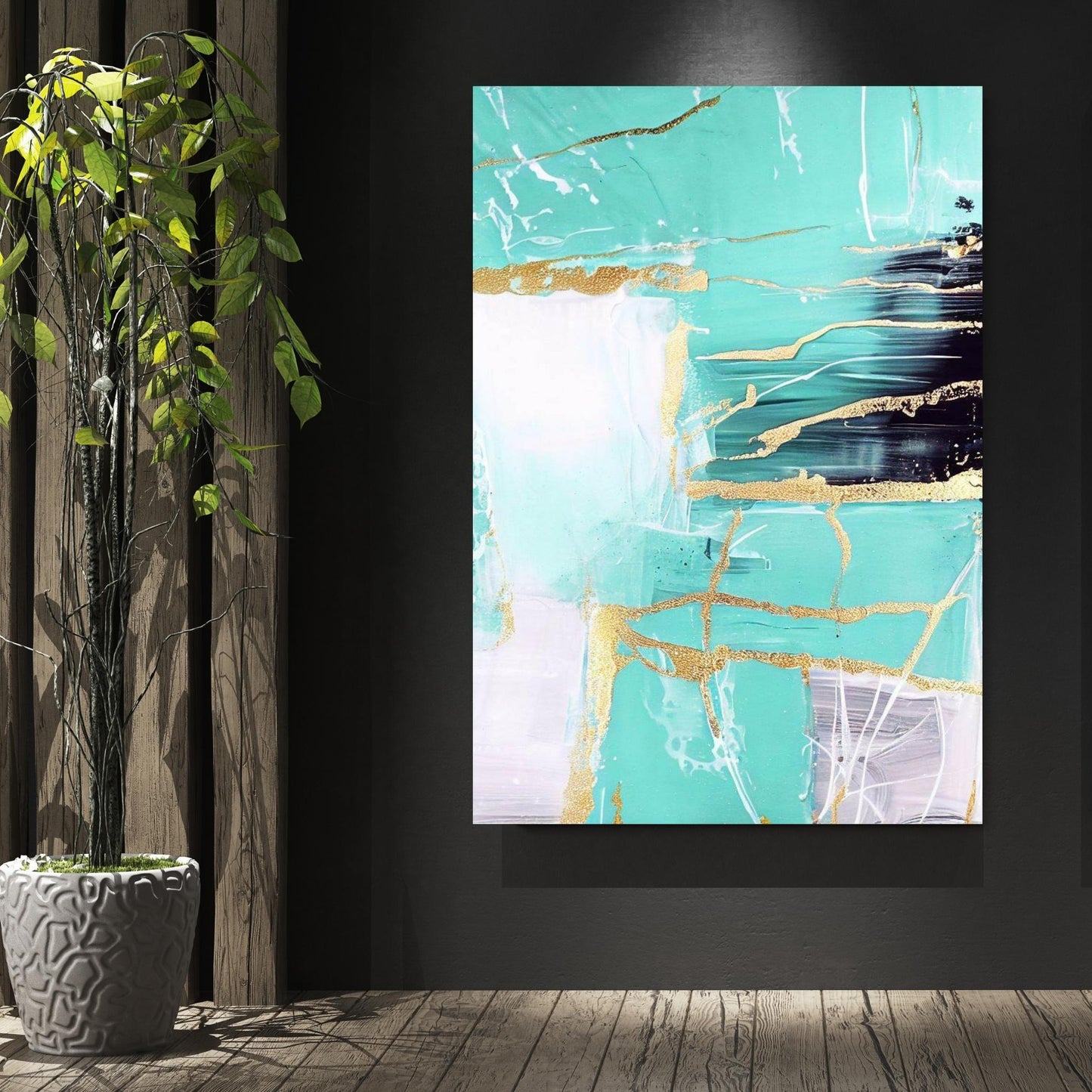 Harmony in Chaos Abstract Wall Art Canvas Print